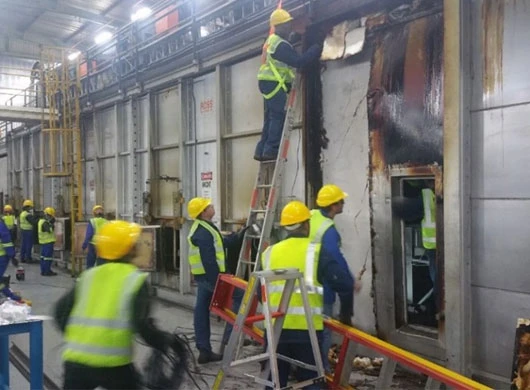 Maintenance team at work