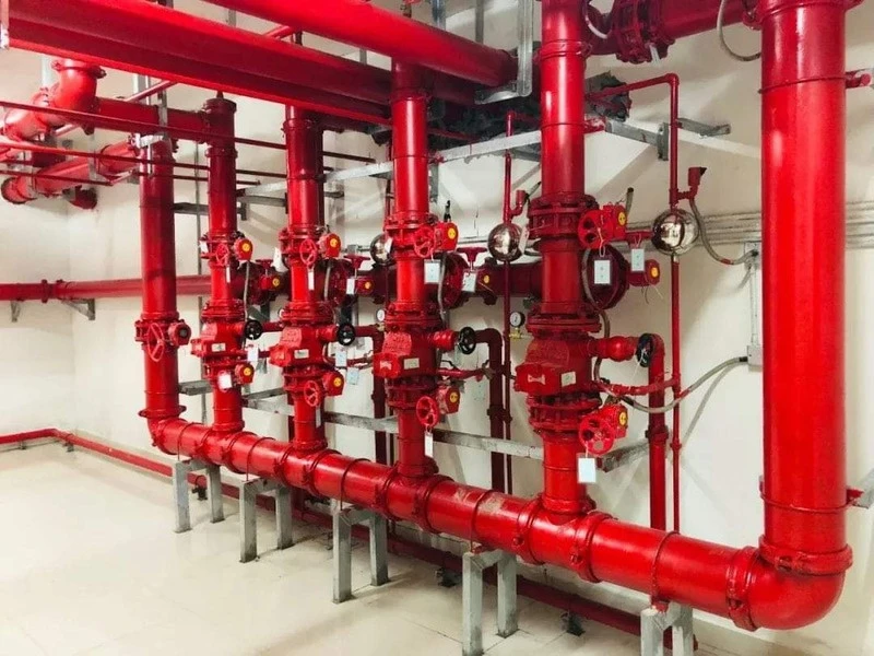 Utility piping network